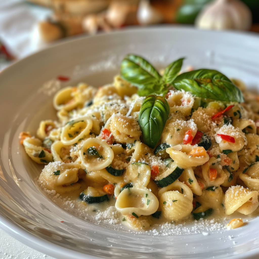 Cremige Zucchini-Orecchiette